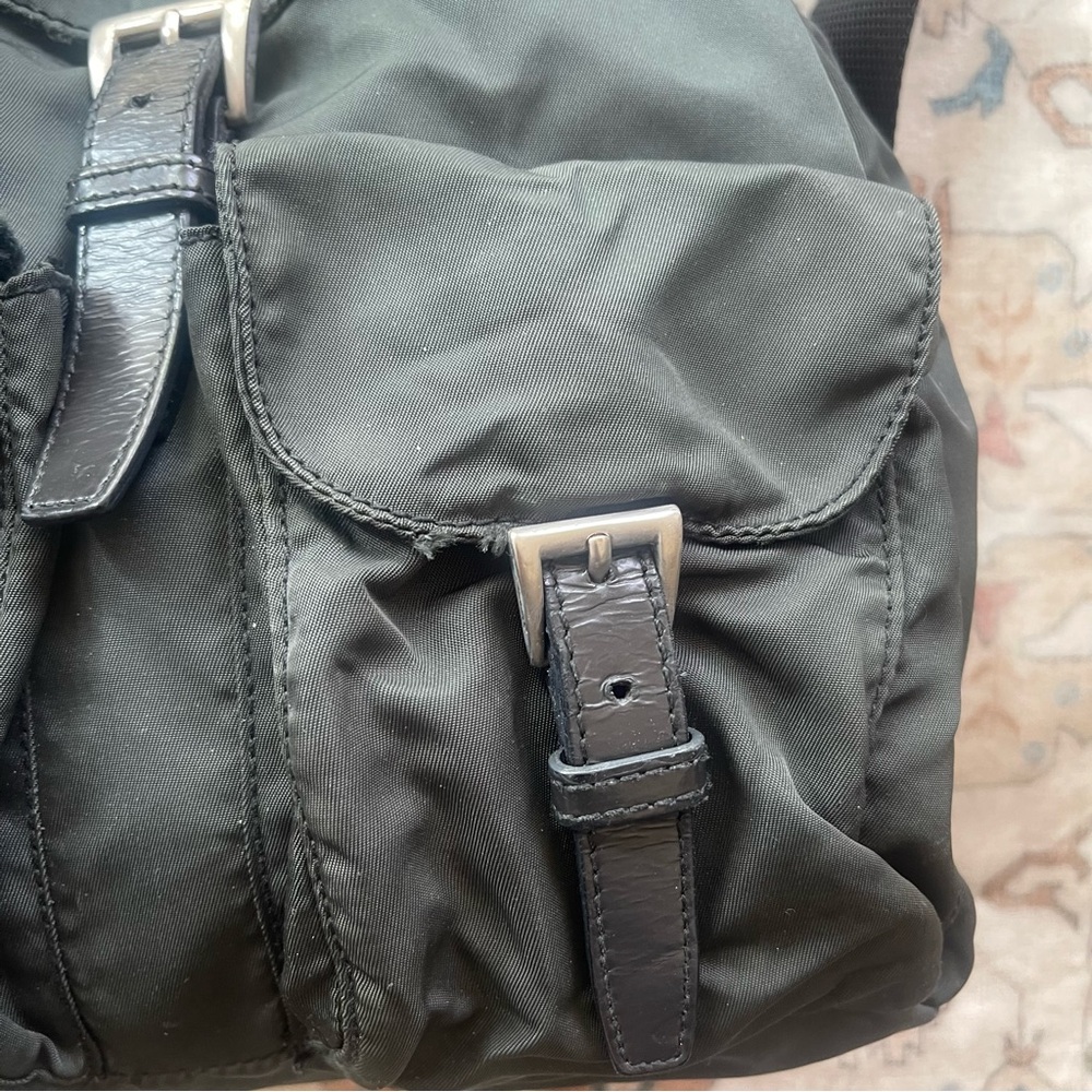 Prada Black Nylon Vintage Grey Backpack - Picture 14 of 16